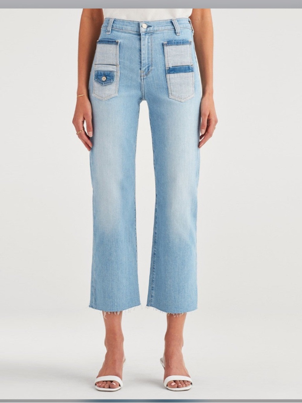 7FAM 7 For All Mankind Cropped Alexa in Roxy Nights